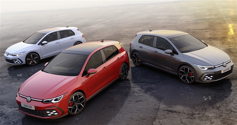 Premiere på den nye Golf GTI, GTE og GTD: Volkswagen digitaliserer de ikoner -